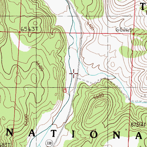 Topographic Map of Nye Canyon, NV