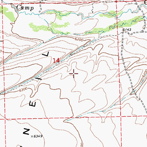 Topographic Map of O'Neil Basin, NV