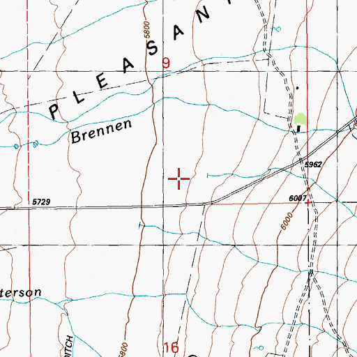 Topographic Map of Ogilvie Creek, NV