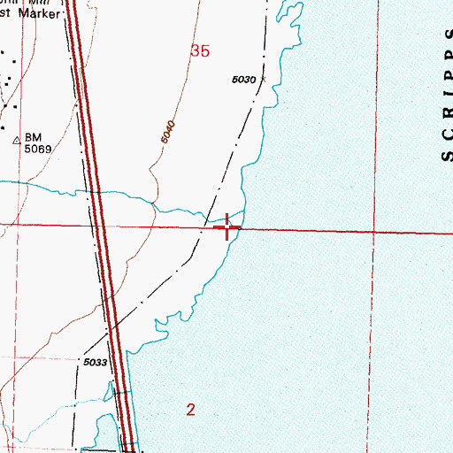 Topographic Map of Ophir Creek, NV