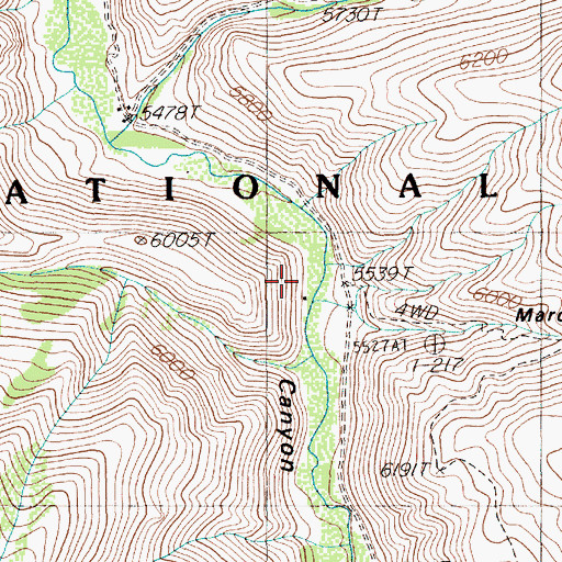 Topographic Map of Palacio Ranch, NV