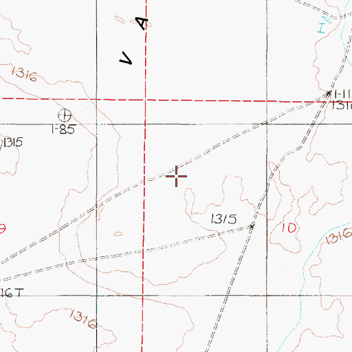 Topographic Map of Paradise Valley, NV