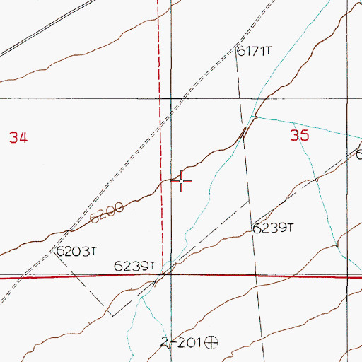 Topographic Map of Park Creek, NV