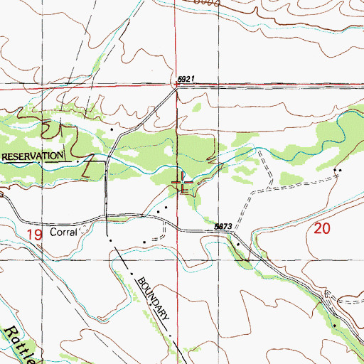 Topographic Map of Pearl Creek, NV
