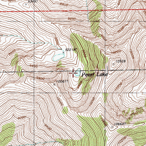 Topographic Map of Pearl Lake, NV