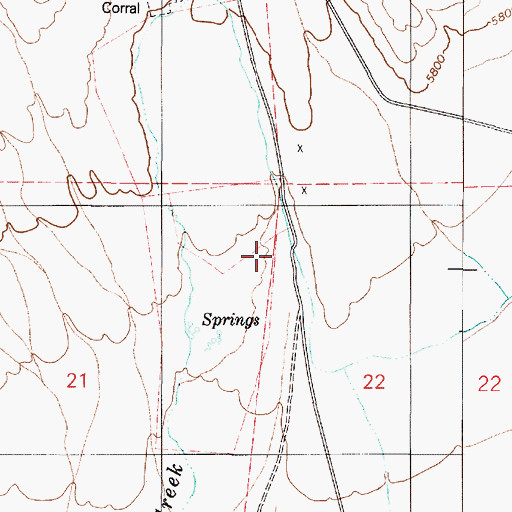 Topographic Map of Peavine Canyon, NV