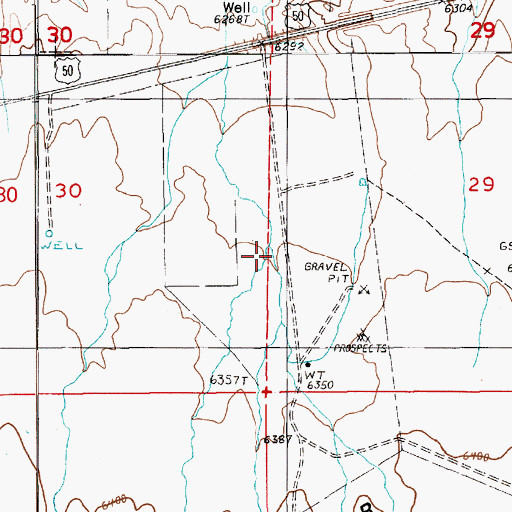 Topographic Map of Pedlar Creek, NV