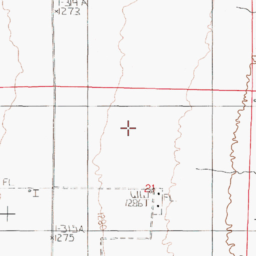 Topographic Map of Peterman Creek, NV