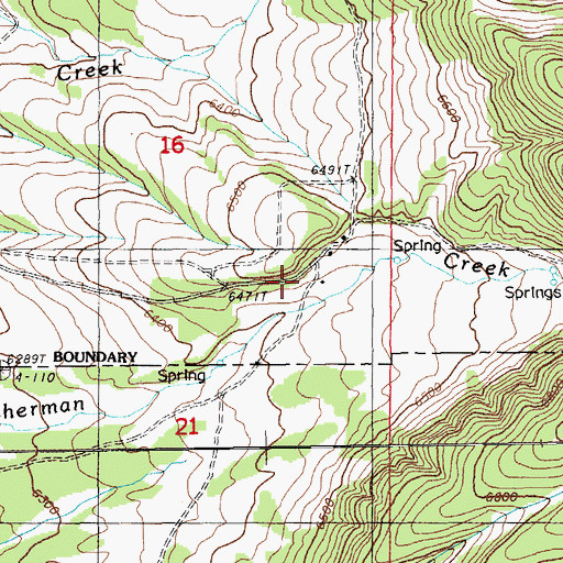 Topographic Map of Peters Ranch, NV