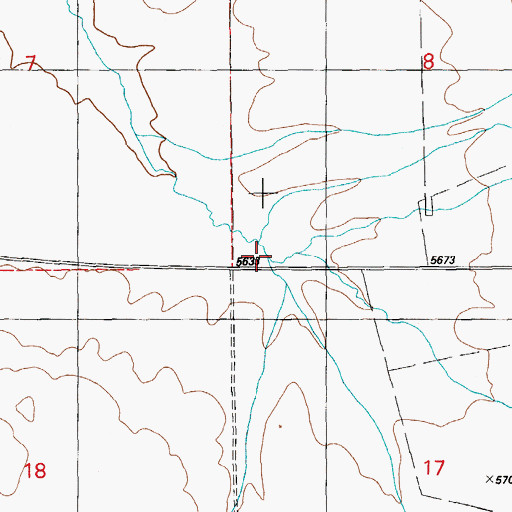 Topographic Map of Peterson Creek, NV