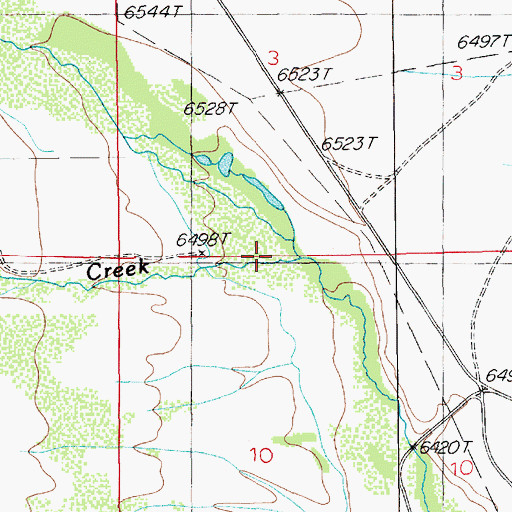 Topographic Map of Peterson Creek, NV
