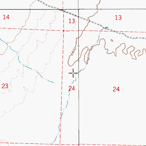 Topographic Map of Pine Creek, NV