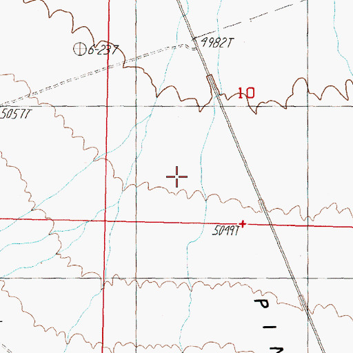 Topographic Map of Pine Grove Flat, NV