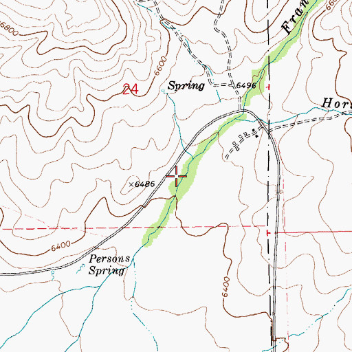 Topographic Map of Pole Canyon, NV