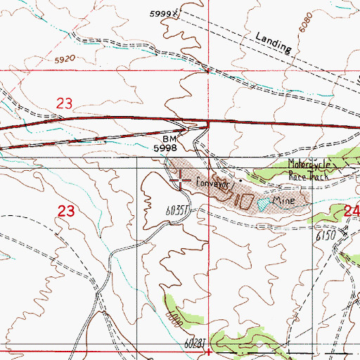 Topographic Map of Pony Canyon, NV