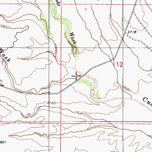 Topographic Map of Asolido Wash, AZ