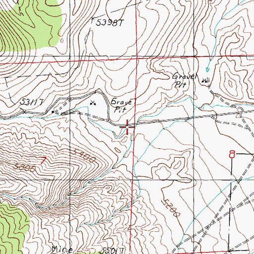 Topographic Map of Powell Creek, NV