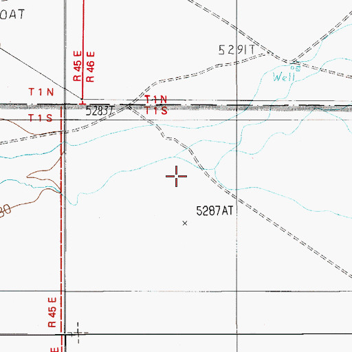 Topographic Map of Ralston Valley, NV