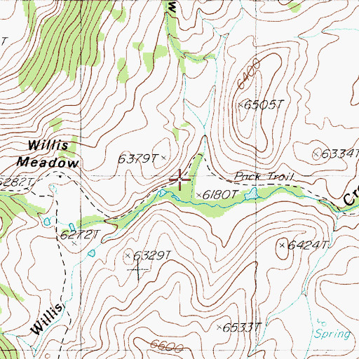 Topographic Map of Ramsey Draw, NV