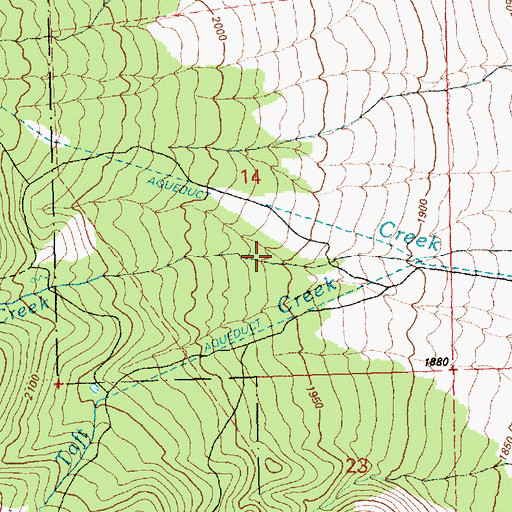 Topographic Map of Ranger Creek, NV