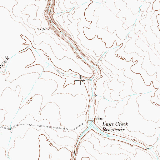 Topographic Map of Raven Creek, NV