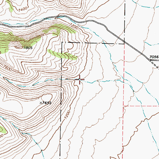 Topographic Map of Red Rock Canyon, NV