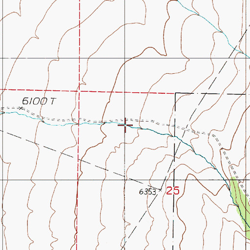 Topographic Map of Reeds Canyon, NV