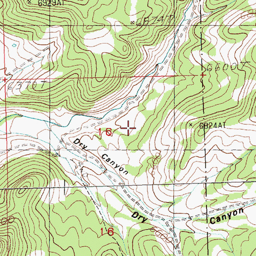 Topographic Map of Reservoir Basin, NV