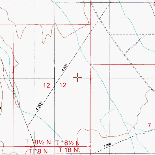 Topographic Map of Reynolds Creek, NV