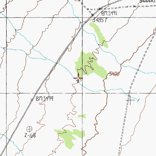 Topographic Map of Rimrock Canyon, NV