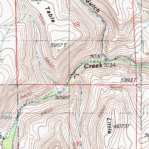 Topographic Map of Robinson Canyon, NV