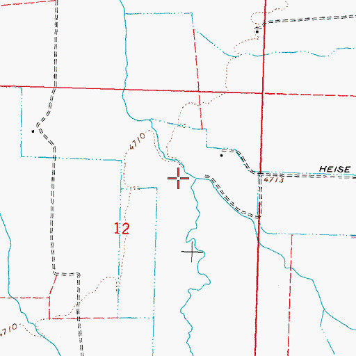 Topographic Map of Rocky Slough, NV