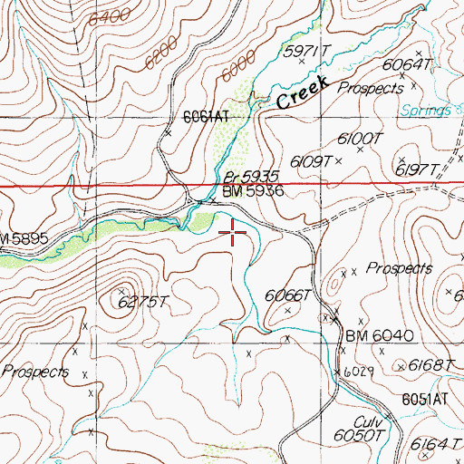 Topographic Map of Rough Draw, NV