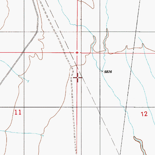 Topographic Map of Rye Patch Canyon, NV
