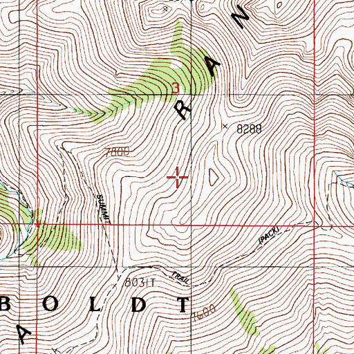 Topographic Map of Santa Rosa Range, NV