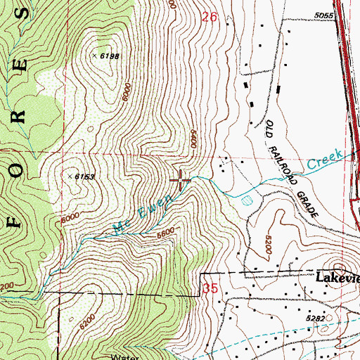 Topographic Map of Sawmill Canyon, NV