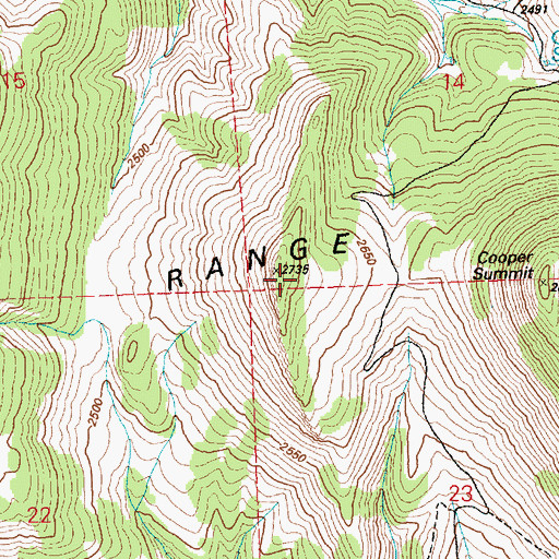 Topographic Map of Schell Creek Range, NV