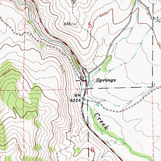 Topographic Map of Secret Valley, NV