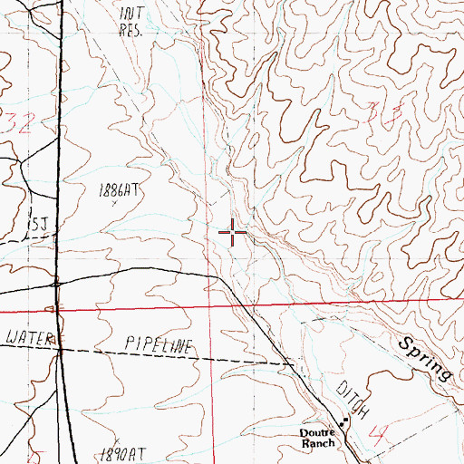 Topographic Map of Siegel Creek, NV
