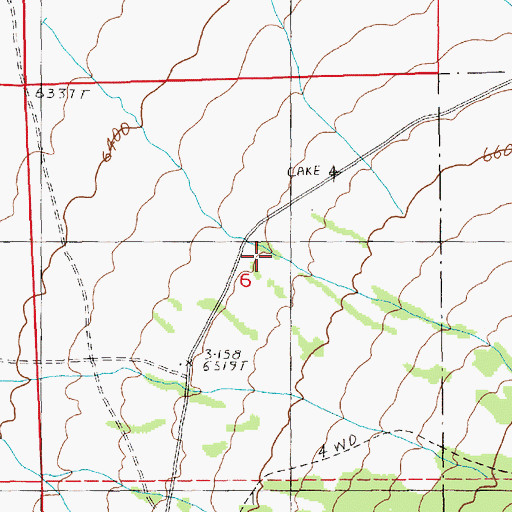 Topographic Map of Seligman Canyon, NV