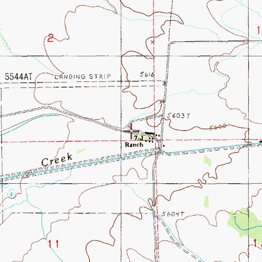 Topographic Map of Seven J Ranch, NV