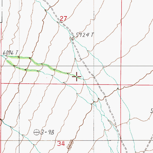 Topographic Map of Sheep Canyon, NV