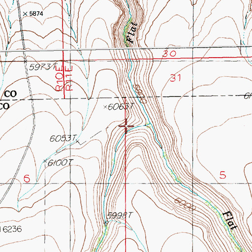 Topographic Map of Sheep Creek, NV