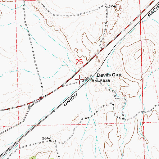 Topographic Map of Sheep Spring Draw, NV