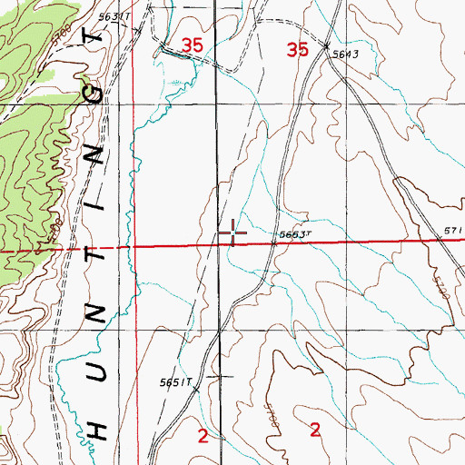 Topographic Map of Sherman Creek, NV