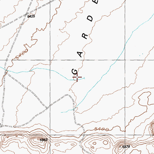 Topographic Map of Sherwood Wash, NV