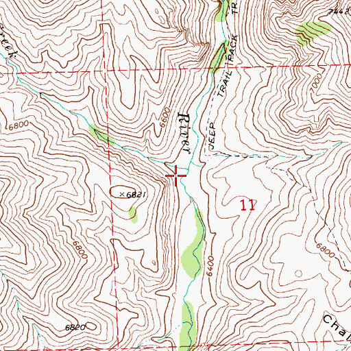 Topographic Map of Short Creek, NV