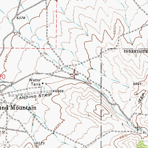 Topographic Map of Shoshone Canyon, NV