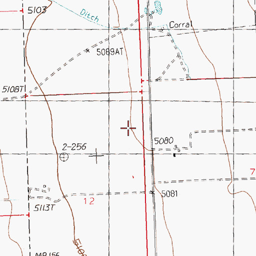 Topographic Map of Silver Creek, NV