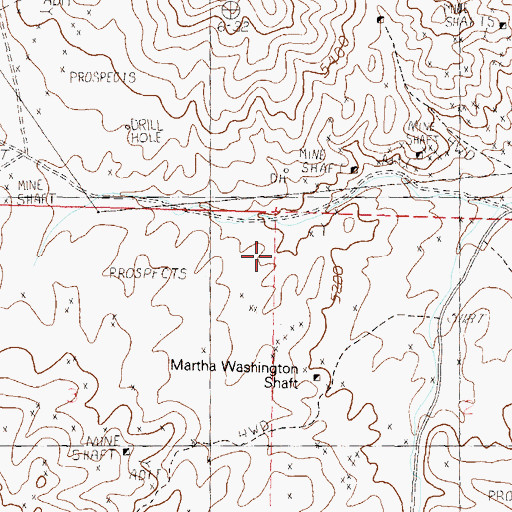 Topographic Map of Singatse Range, NV